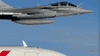 Video, Raval fighter escorts the Pope's plane to the sky of France