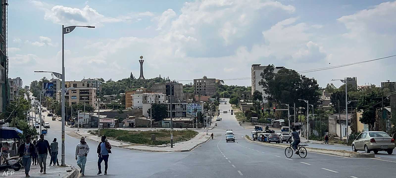 أحد شوارع ميكيلي عاصمة تيغراي