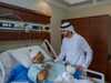 الشيخ حمدان بن محمد بن راشد خلال زيارته طيار فلاي دبي
