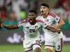 لاعبو منتخب الإمارات يحتفلون بالتأهل إلى نهائي "خليجي 27"