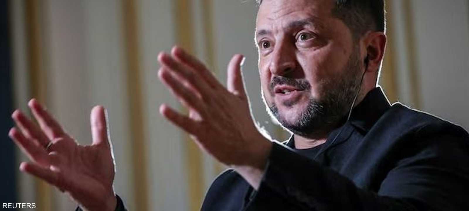 الرئيس الأوكراني فولوديمير زيلينسكي