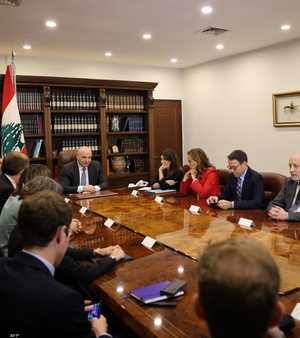 جوزيف عون خلال استقباله للوفد الفرنسي