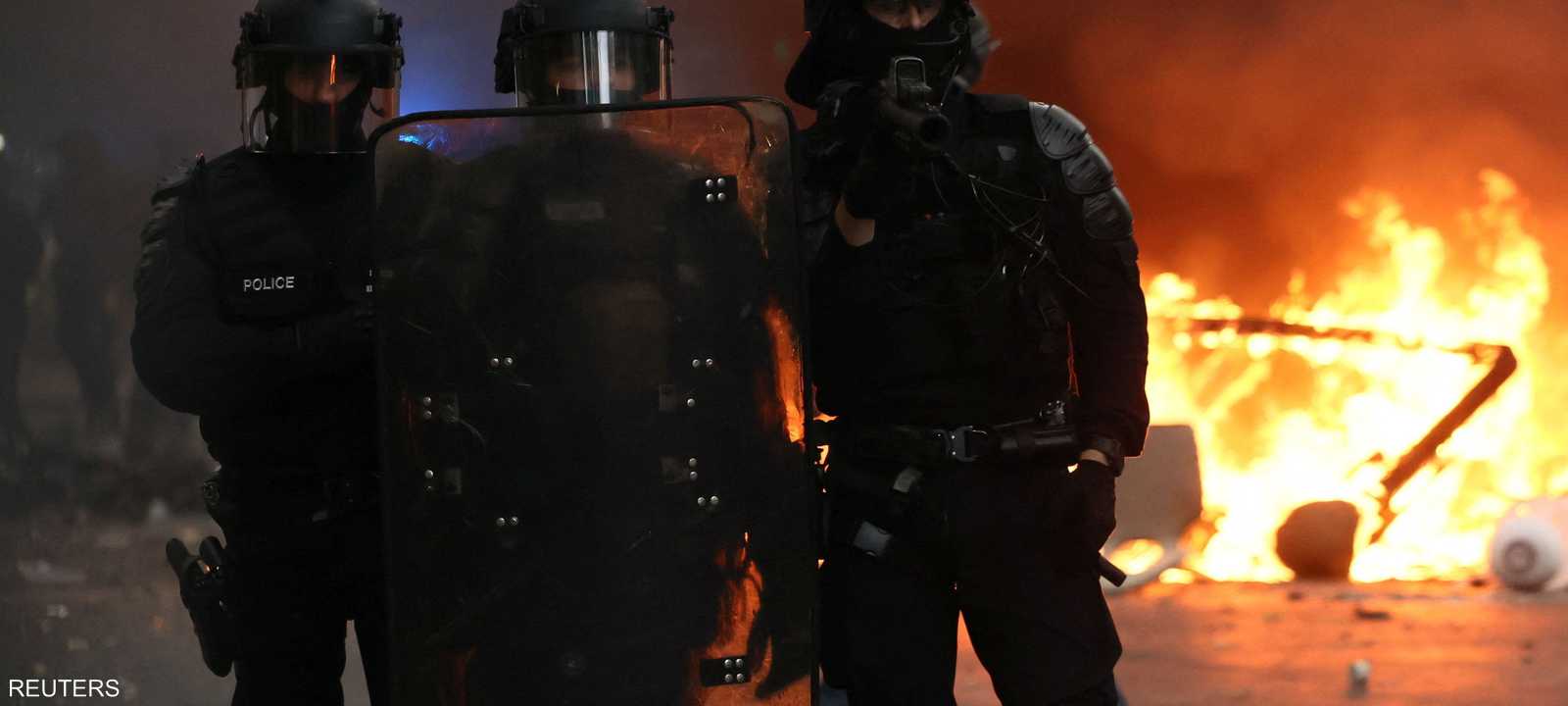 انتشرت الشرطة بكثافة في عدد من مناطق فرنسا