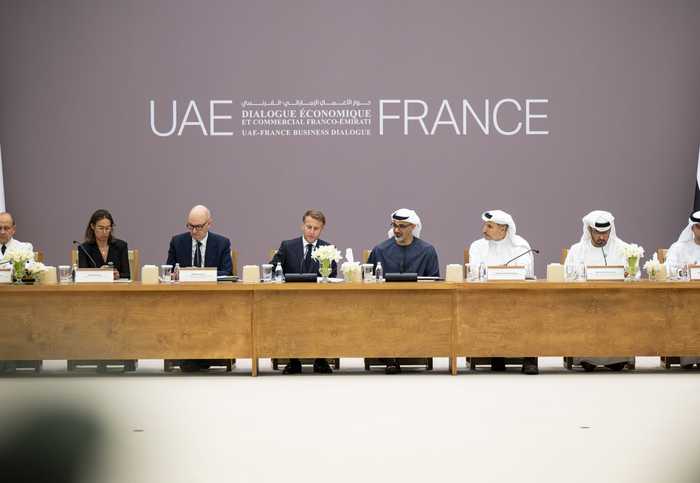 ولي عهد أبوظبي والرئيس الفرنسي