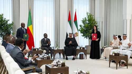 رئيس دولة الإمارات ورئيس بنين