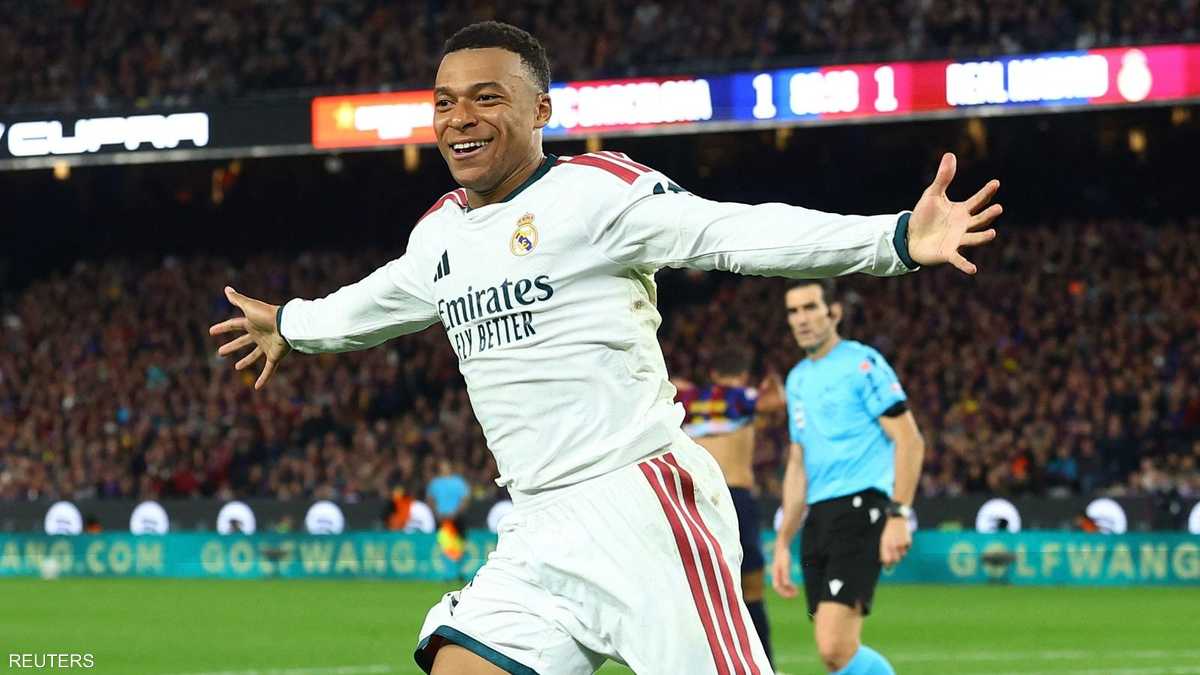 رقم تاريخي في الكلاسيكو.. مبابي يتجاوز رونالدو وبنزيمة