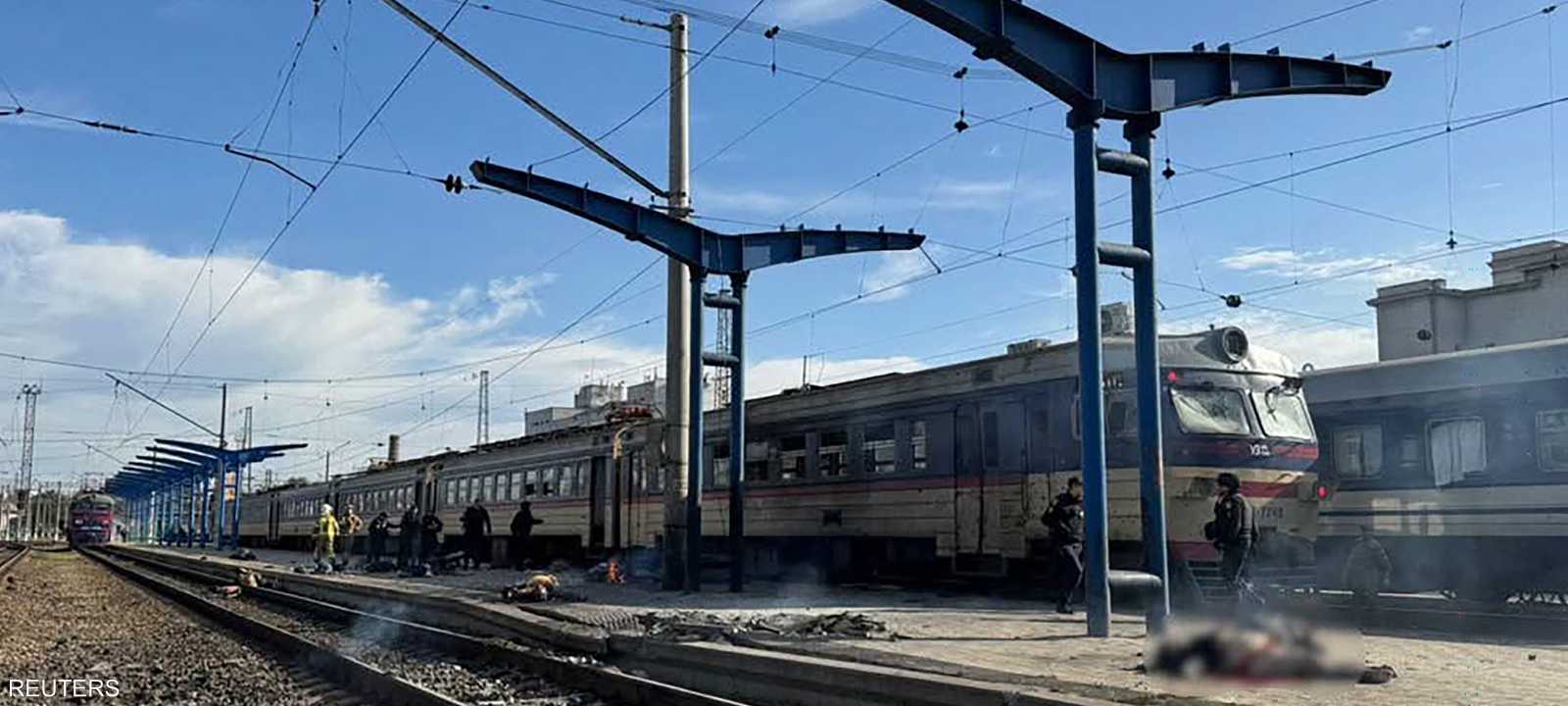 مسيرة تضرب محطة قطار دنيبرو
