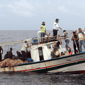 مهاجرون افارقة قبالة سواحل تونس (أرشيف)