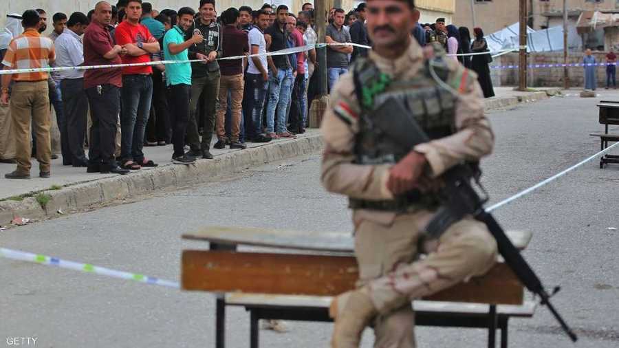طوابير المصوتين في الموصل