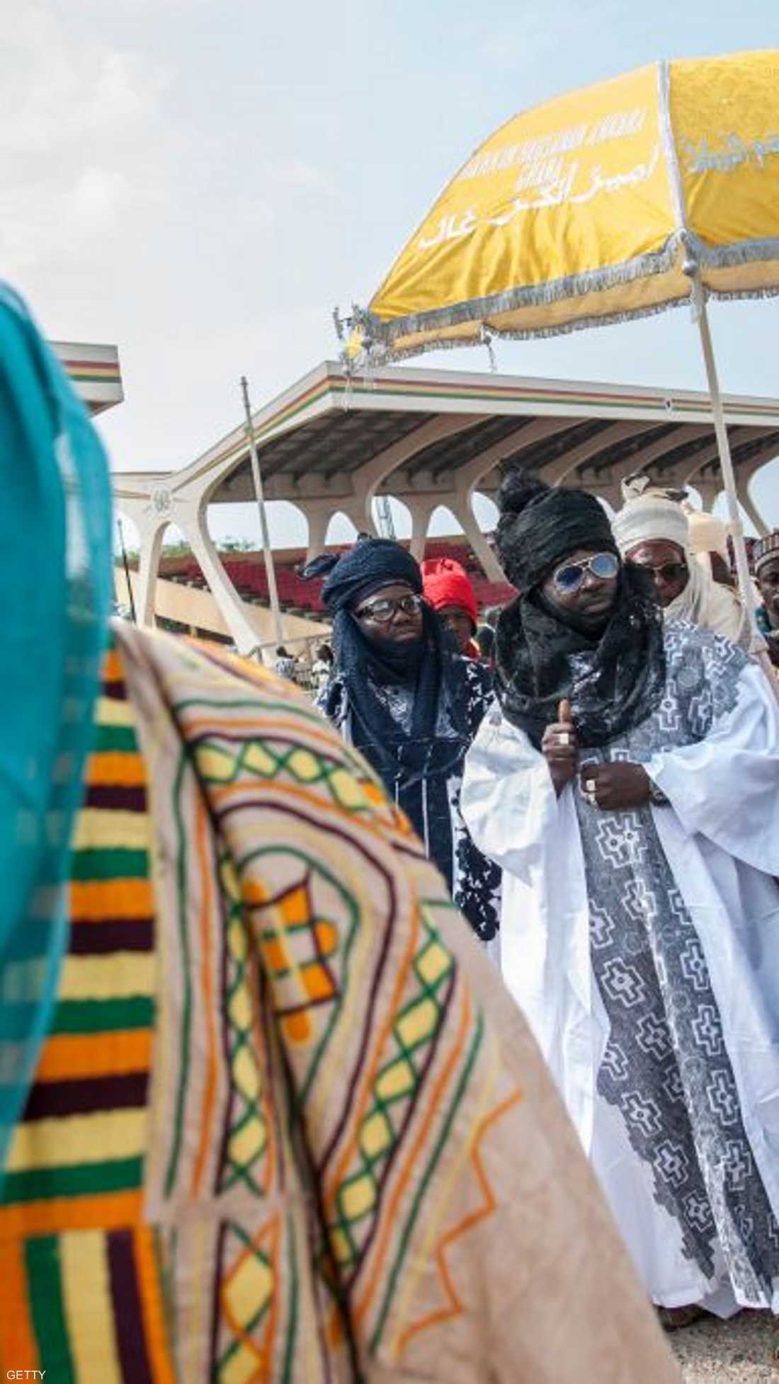 زعماء دين يرتدون الزي التقليدي في غانا يوم العيد