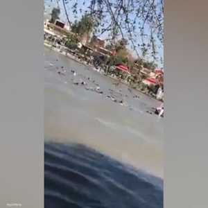 انقلاب عبّارة في نهر دجلة