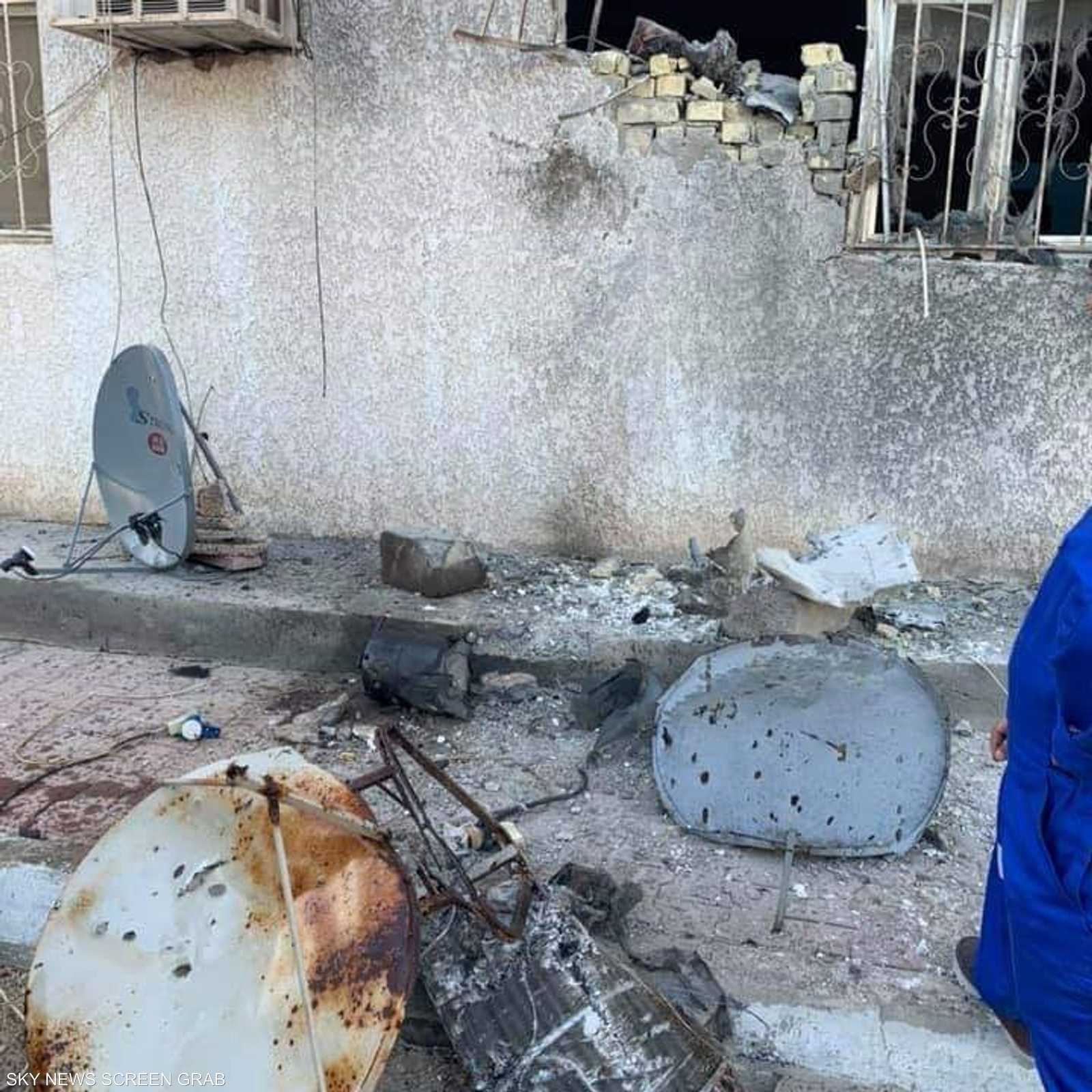 بقايا ما تبقى من صاروخ البصرة.