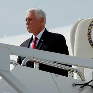 نائب الرئيس الأميركي، مايك بنس، لدى وصوله إلى أنقرة، الخميس