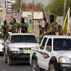 عناصر من ميليشيا كتائب حزب الله العراقي في لقطة أرشيفية