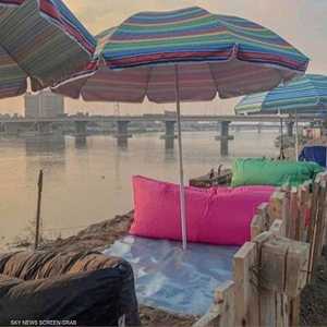 شاطئ التحرير.. بعيدا عن ضوضاء الشوارع والأزقة