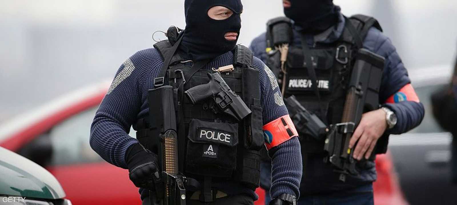 أفراد من الشرطة البلجيكية.