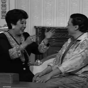 الصورة التي نشرها عادل إمام مع رجاء الجداوي