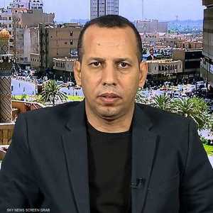 هشام الهاشمي خلال ظهوره ضيفا على سكاي نيوز عربية