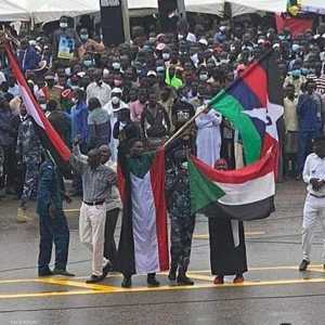 جانب من احتفالات التوقيع في جوبا