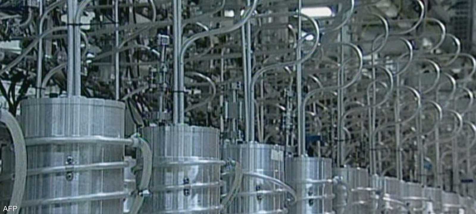 جانب من مفاعل نظنز النووي.