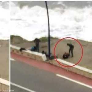 لقطة من الاعتداء الذي نفذه عنصر أمني