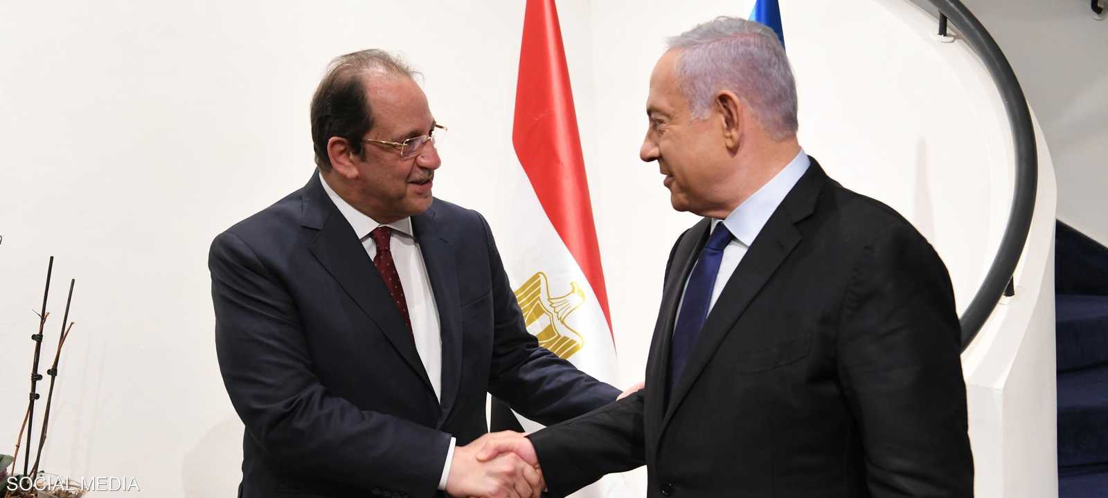 نتانياهو يستقبل رئيس جهاز المخابرات المصري