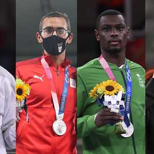 الأبطال العرب الفائزون اليوم الأحد بميداليات أولمبية