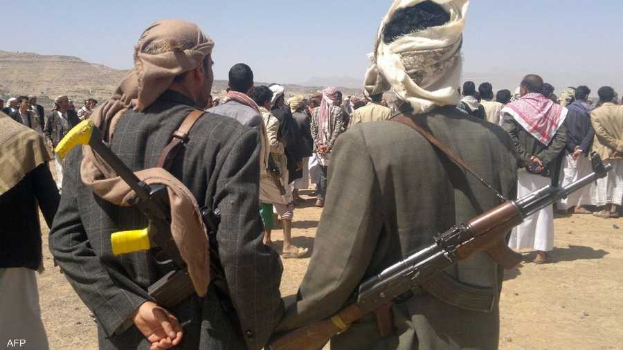 أرشيفية لعناصر من ميليشيا الحوثي الإرهابية