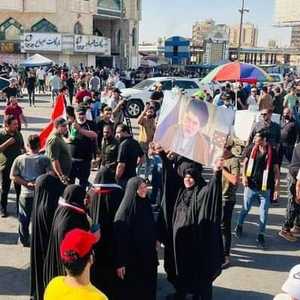 جانب من تظاهرات بغداد