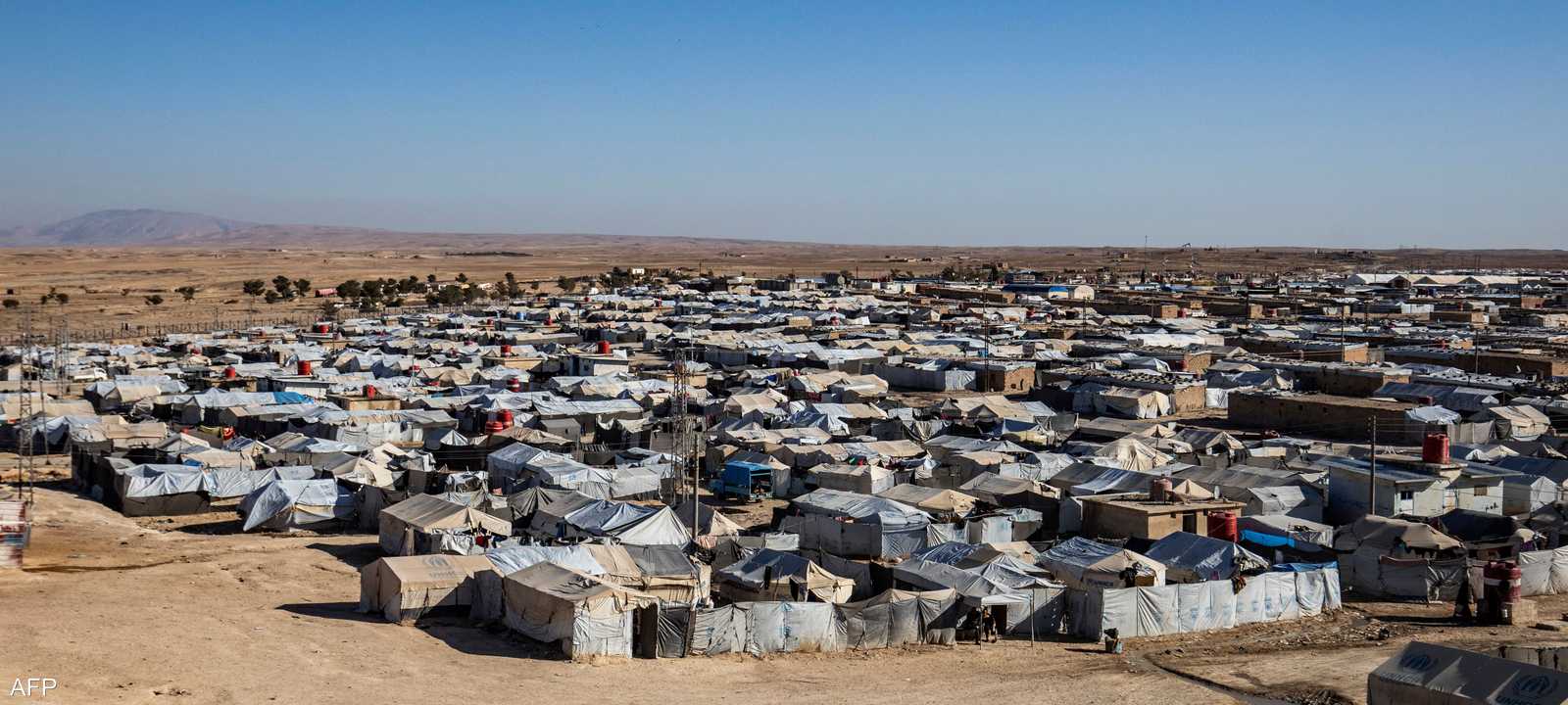 يعتبر مخيم الهول أكبر معقل لداعش في العالم -أرشيفية-