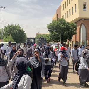 صورة أرشيفية لمظاهرات لطلاب الجامعات في السودان