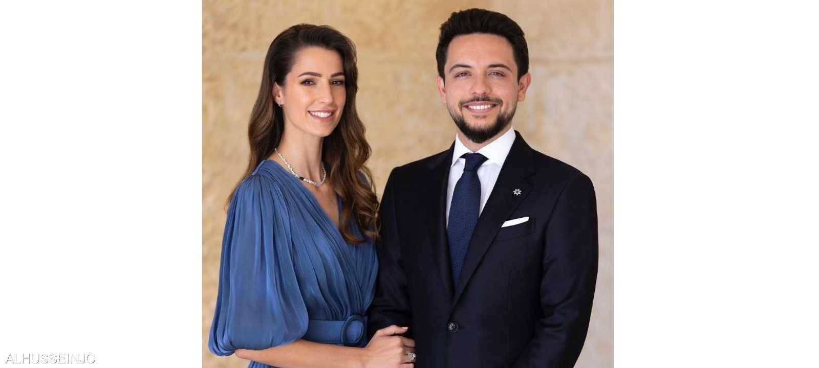 ولي العهد الأردني مع خطيبته رجوة آل سيف