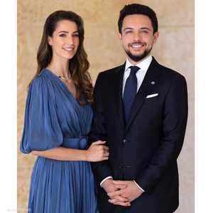ولي العهد الأردني مع خطيبته رجوة آل سيف
