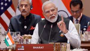 رئيس الوزراء الهندي ناريندرا مودي في افتتاح قمة العشرين