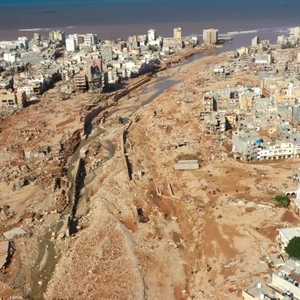 دمار هائل خلفته الفيضانات في شرق ليبيا