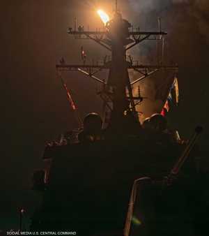أرشيفية لضربة أميركية سابقة على الحوثيين