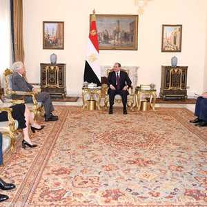 لقاء سابق للسيسي مع وليام بيرنز (أرشيف)