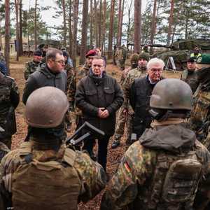 القوات الألمانية خلال تدريب مشترك مع أوكرانيا