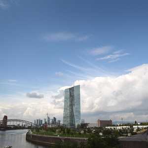 المقر الرئيسي للبنك المركزي الأوروبي في فرانكفورت، بألمانيا