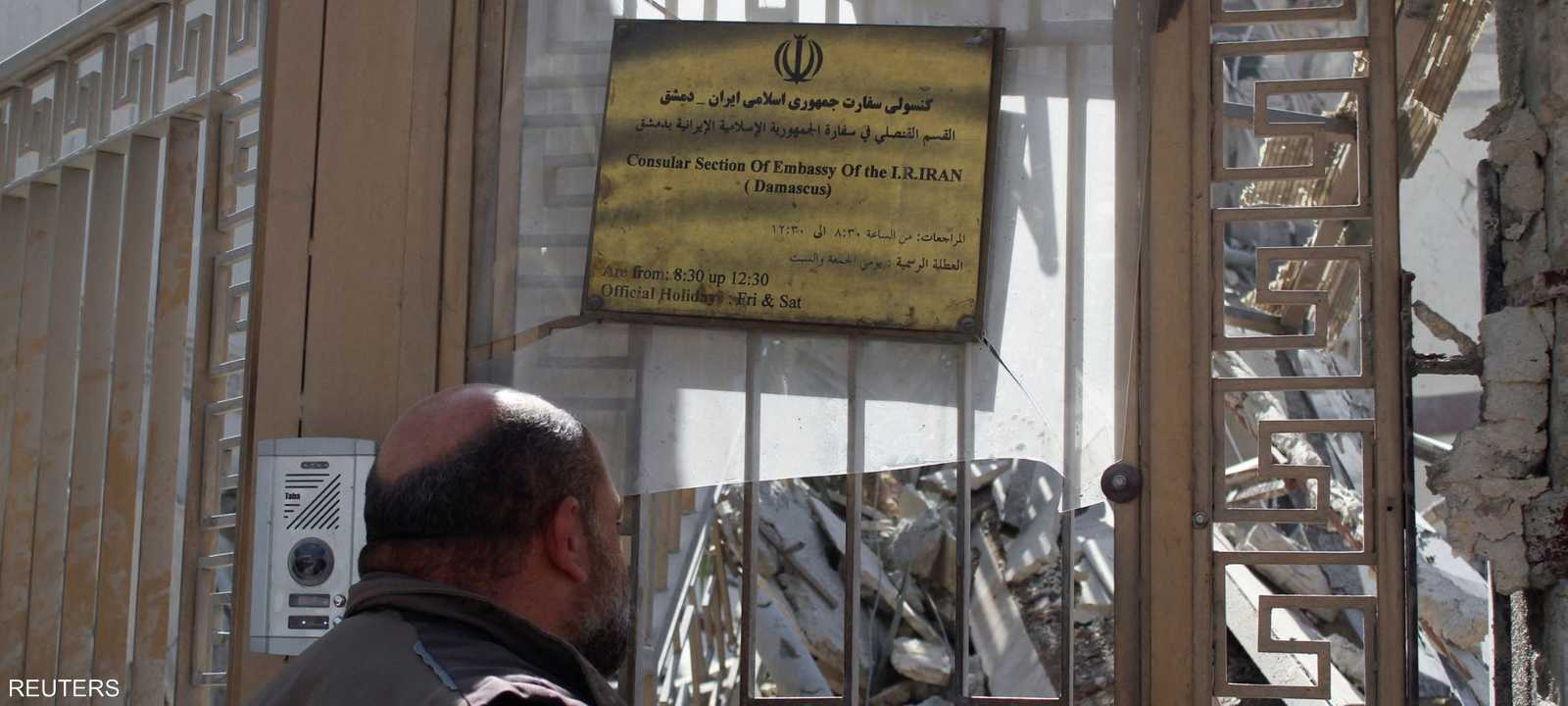 القنصلية الإيرانية في دمشق تعرضت لقصف إسرائيلي قبل أشهر