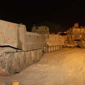 أرشيفية لدبابات إسرائيلية متوغلة في رفح