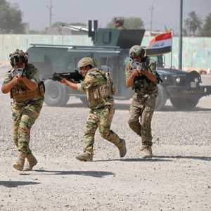 أرشيفية لعناصر من الجيش العراقي في تدريب عسكري