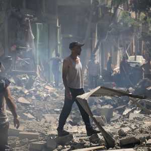 من القصف الإسرائيلي على النصيرات