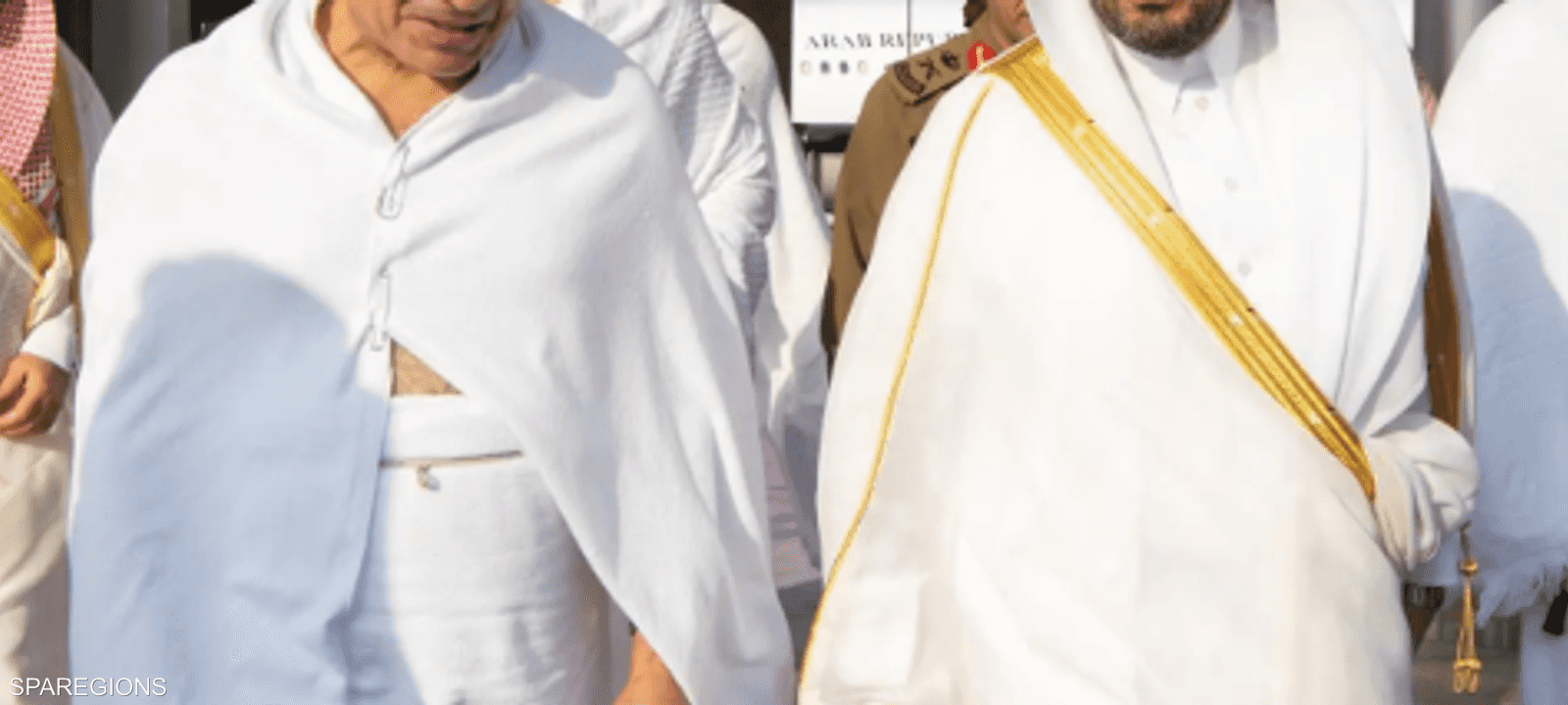 الرئيس المصري أثناء وصوله إلى جدة