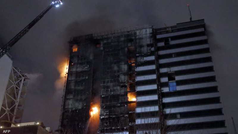 أرشيفية لحريق في مستشفى في العاصمة الإيرانية طهران