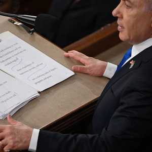 رئيس الوزراء الإسرائيلي خلال خطابه أمام الكونغرس