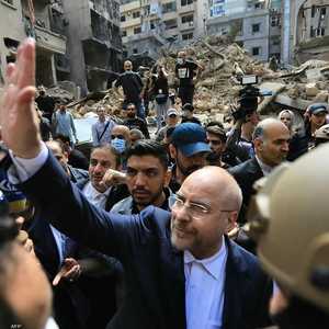 قاليباف لدى تفقده موقع غارة إسرائيلية في بيروت