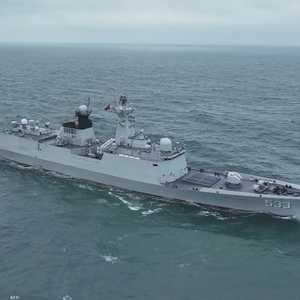 أرشيفية لسفينة حربية صينية في مناورات عسكرية سابقة