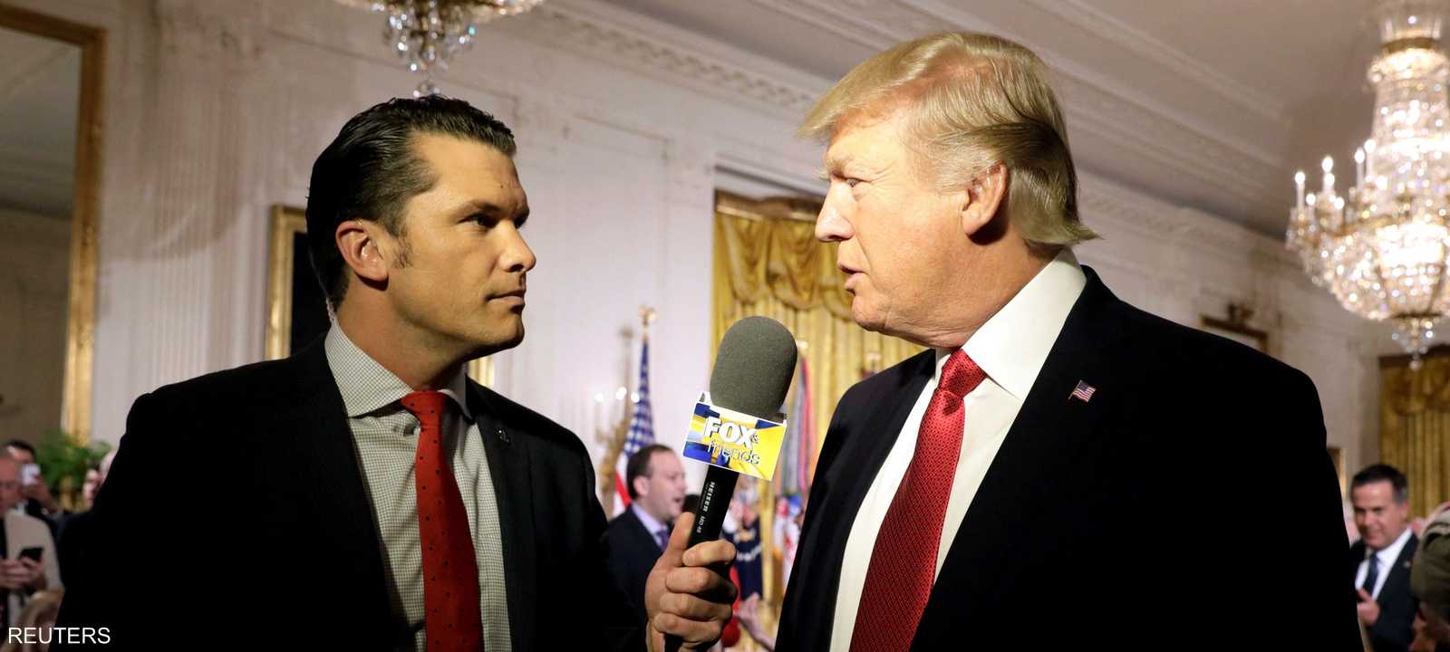 ترامب ومرشحه لوزارة الدفاع بيت هيجسيث