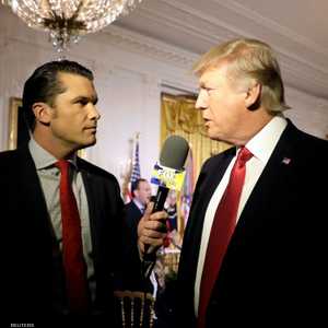 ترامب ومرشحه لوزارة الدفاع بيت هيجسيث